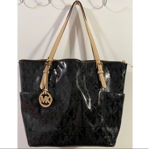 Michael Kors patent leather tote